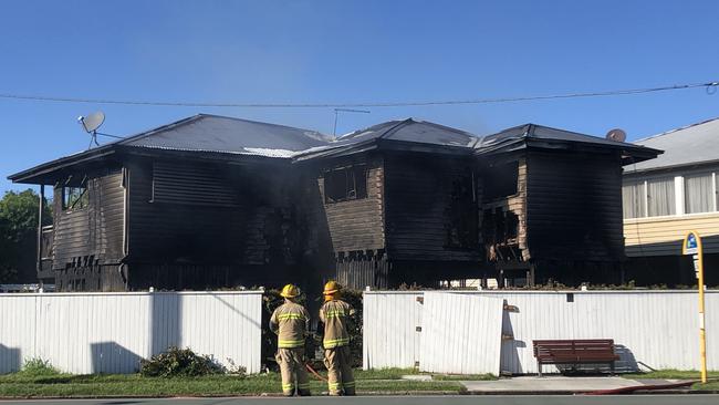 The house was gutted by the blaze.