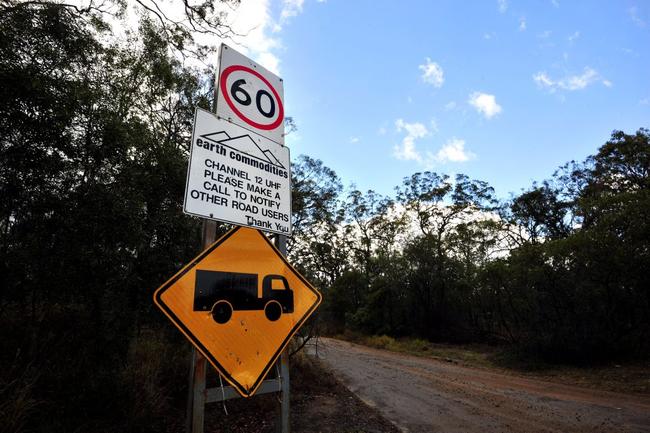 EARTH COMMODITIES: A sign on Palm Beach Rd, Coonarr. Photo: Zach Hogg / NewsMail. Picture: Zach Hogg BUN270814COO2