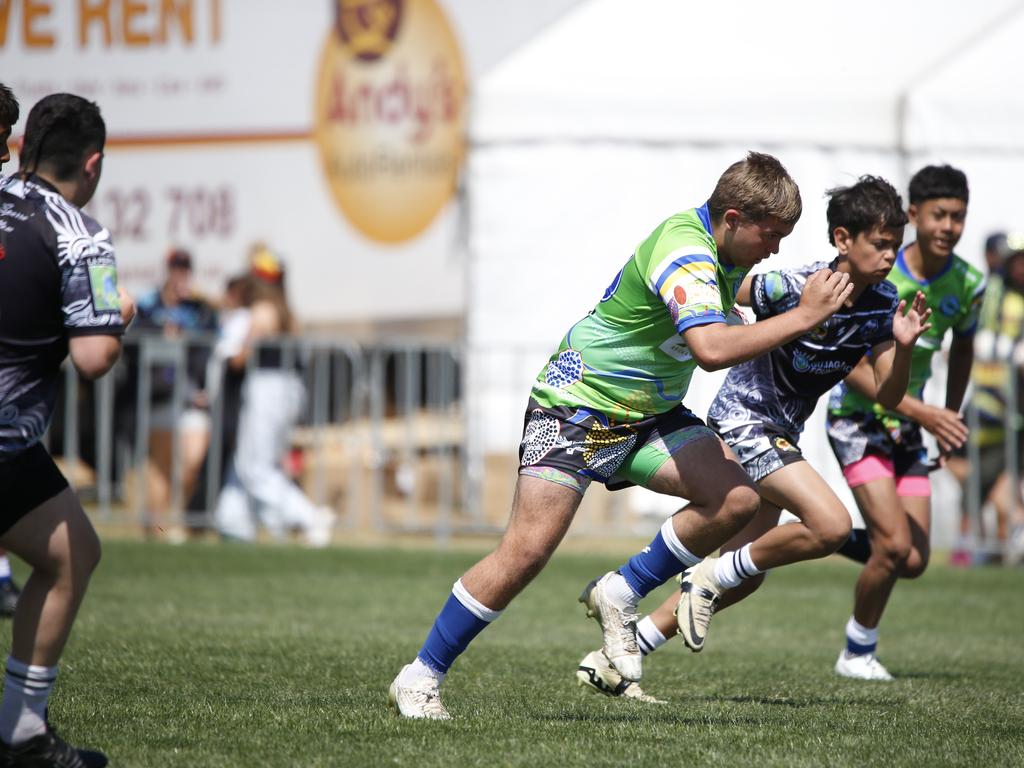 Koori Knockout - Day 4 Boys 13s GF La Perouse Panthers v Queanbeyan Kanberri Connection Monday, 7 October 2024 Hereford St, Bathurst NSW 2795, Australia, Picture Warren Gannon Photography