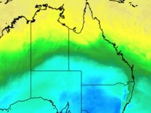 Polar blast settled over the south-estern states of Australia.Picture: Weatherzone