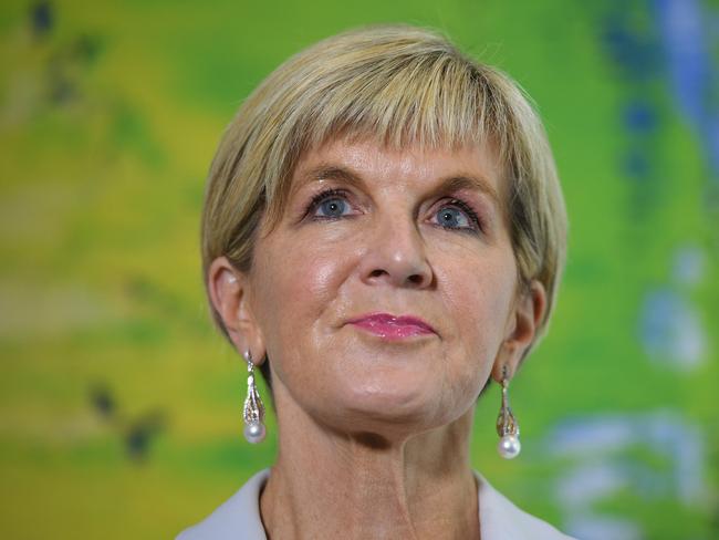 Julie Bishop pledged Australia’s allegiance to the UK. Picture: AAP