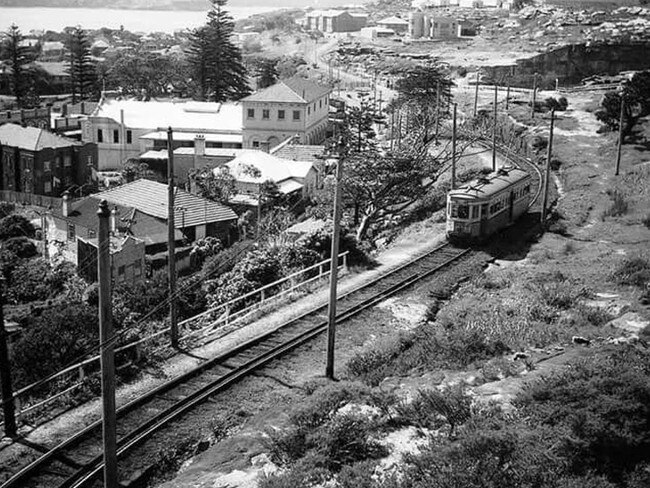 Old image of Gap Park tramway.