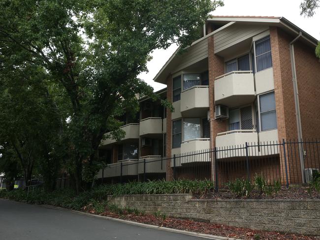 A view of the Dorothy Henderson Lodge Aged Care Centre, where a resident and nurse have been diagnosed with coronavirus. Picture: Britta Campion