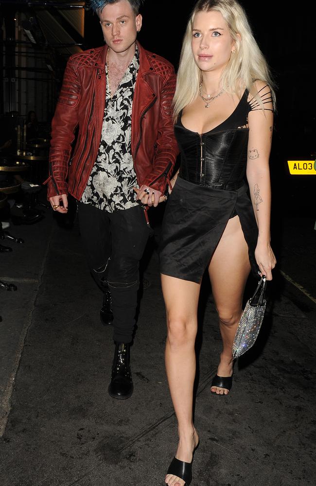 Lottie with her ex Tristan from The Vamps. Picture: Getty