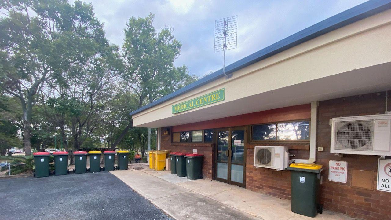 Glenden (medical centre pictured) is a ghost town compared to its former glory. Picture: Supplied