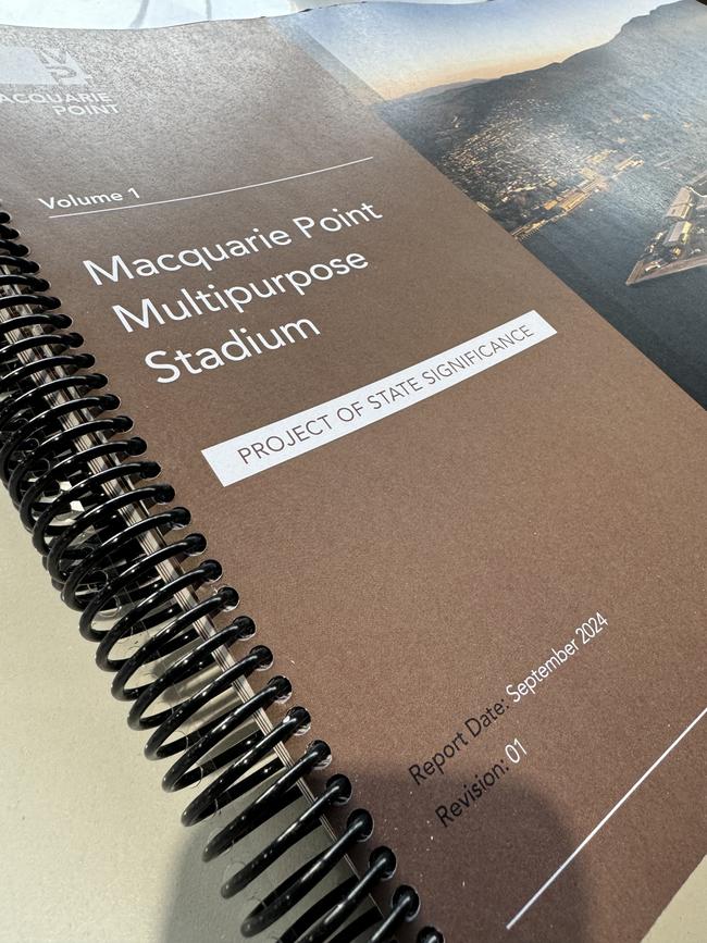 Application for proposed Macquarie Point Stadium is released. Picture: Nikki Davis-Jones