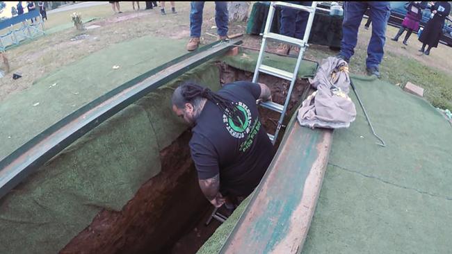 The funeral find was a first for the snake wrangler. Picture: Reptile Relocation Sydney