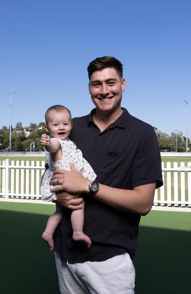 Matthew Renshaw and daughter Charlotte. Picture: David Kelly