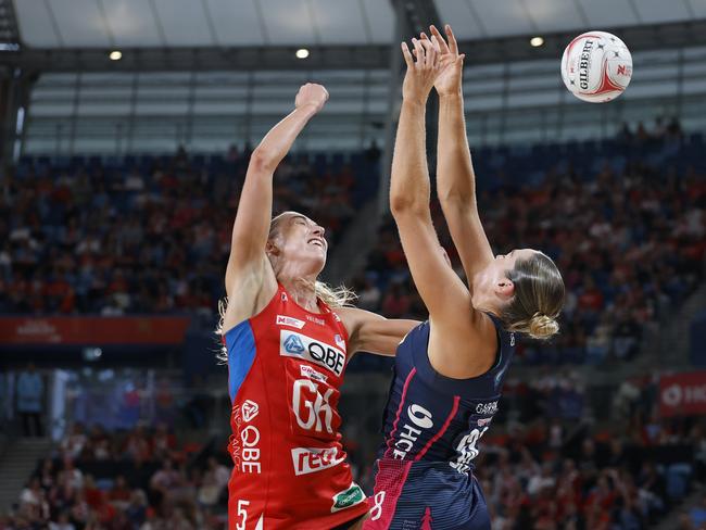 Sarah Klau was tasked with holding Sophie Garbin. Picture: Darrian Traynor/Getty Images