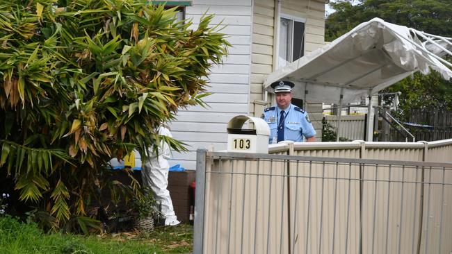 Richmond Police District Superintendent Scott Tanner inspected the scene of the murder of Casino mother Sarah Miles, on Johnston St, Casino on June 29, 2024.