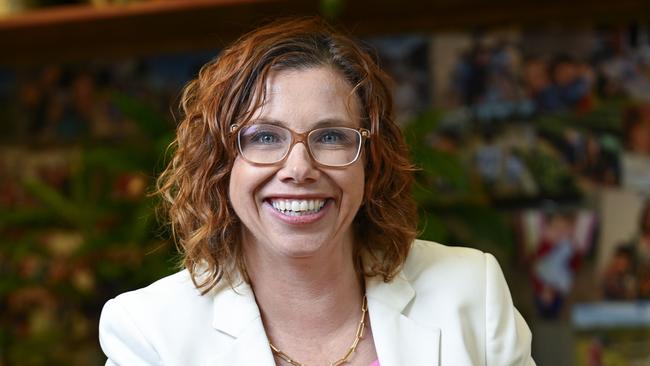 NDIS Minister Amanda Rishworth in her Canberra office. Picture: NewsWire / Martin Ollman