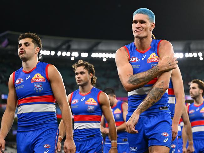 The Bulldogs lost the free kick count by 19 on Friday night. Picture: Getty Images