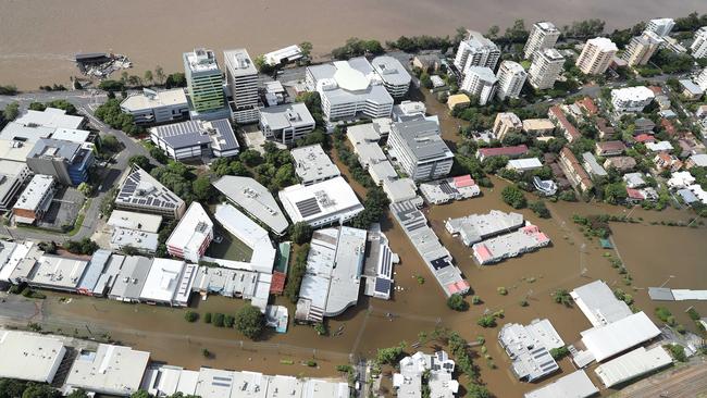 Nearby flooding in February. Picture: Liam Kidston