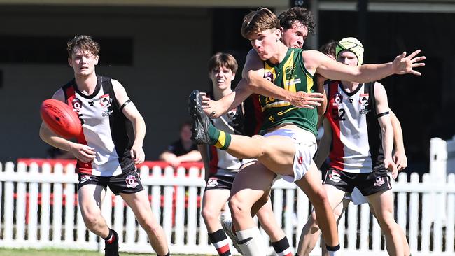 Action from earlier in the season between Morningside and Maroochydore. Picture, John Gass