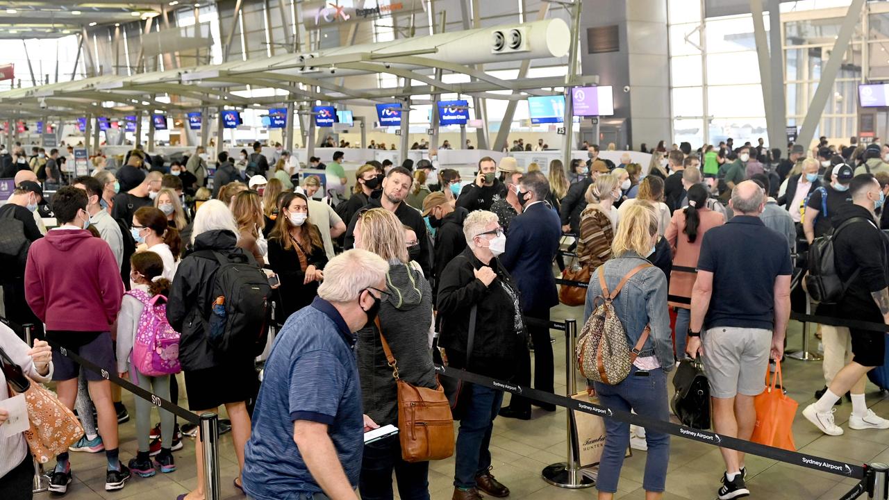 Sydney Airport delays: Queues ease last day before Easter Holidays ...