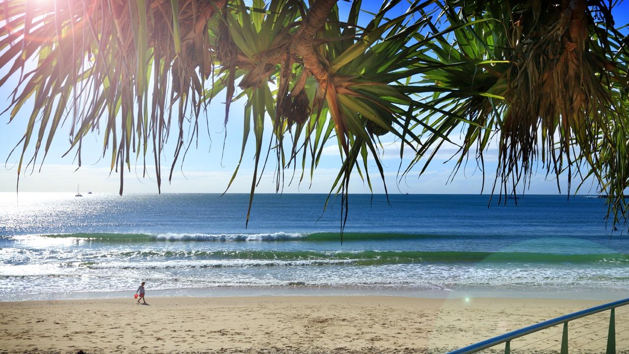 Mooloolaba Beach.