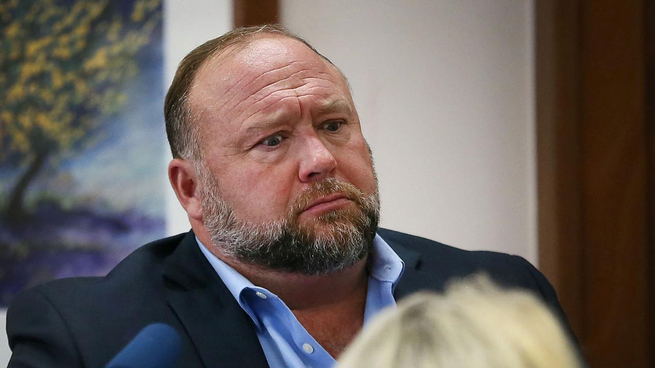 Alex Jones has been ordered to pay the equivalent of AUD$71.4 million in damages. Picture: Briana Sanchez/Pool via REUTERS