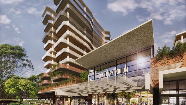 The proposed 12-storey building will neighbour the proposed stage two expansion of Oran Park Podium.