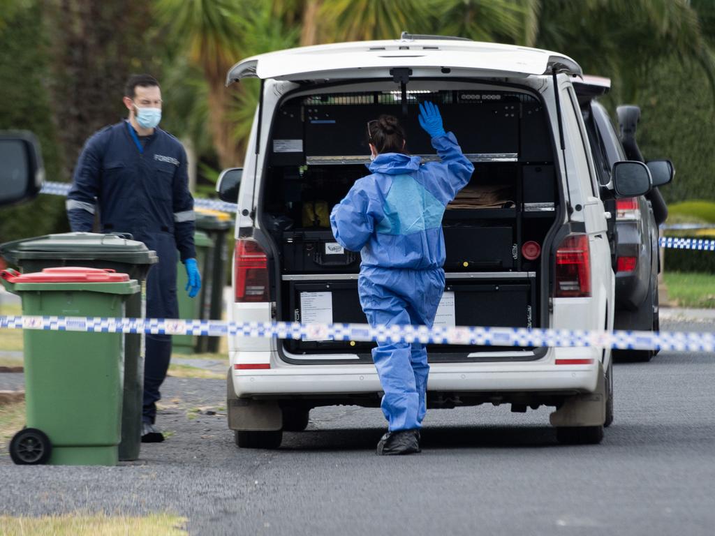 A man has been found dead outside a home on a quiet street in Buchanan Place, Greenville. Picture: NCA Newswire / Nicki Connolly