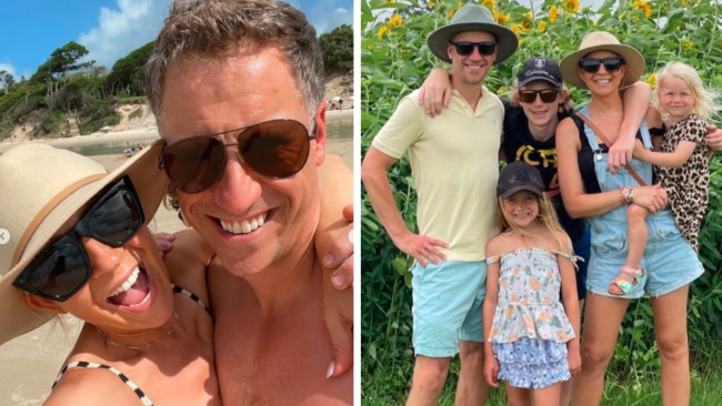 Carrie Bickmore with partner Chris Walker took their kids overseas. Source: Instagram