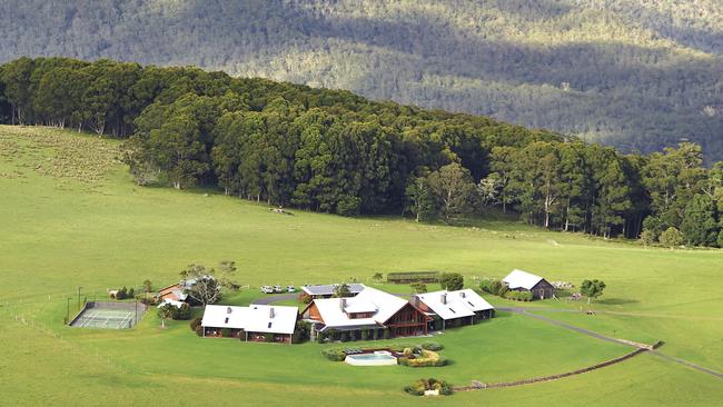 An aerial shot of Spicers Peak Lodge, Maryvale. Picture: Supplied