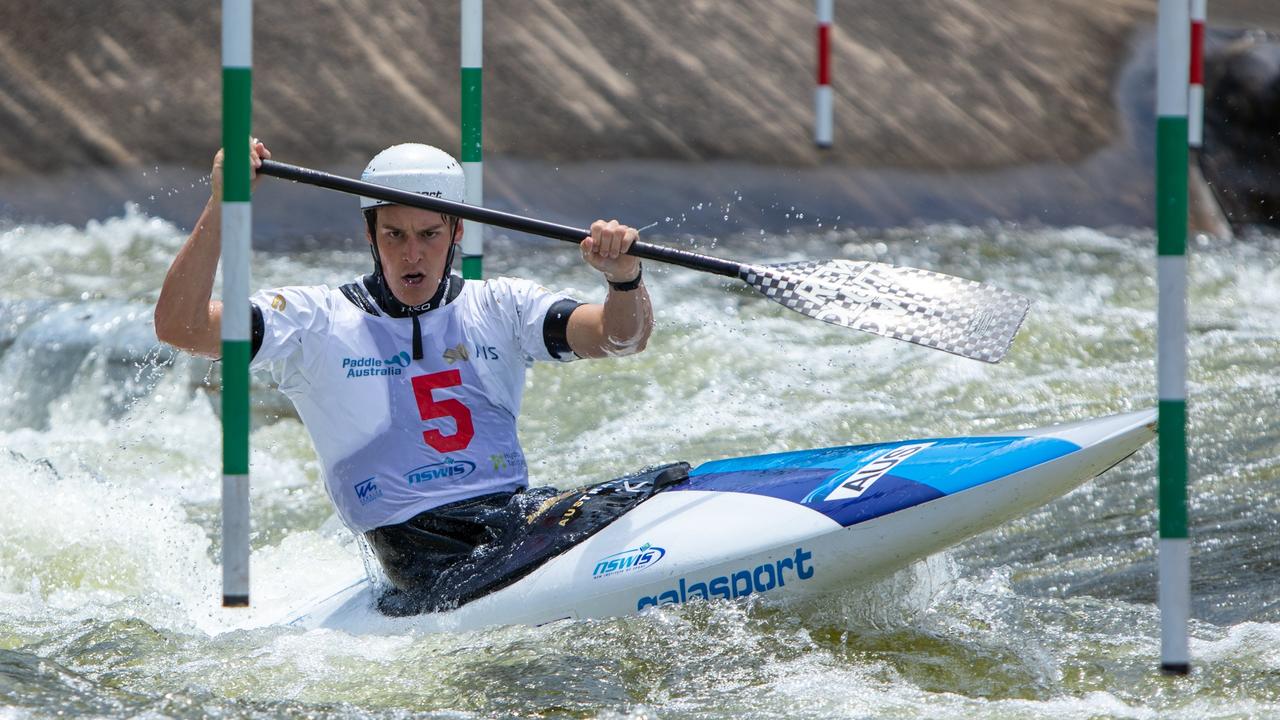 Young canoe slalom paddler Lachlan Bassett.