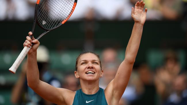 Simona Halep is on track to win her maiden grand slam.
