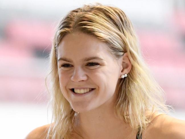 NAGAOKA, JAPAN - JULY 12: Shayna Jack during the Australian Dolphins team training camp at Niigata Prefectural Nagaoka Indoor Swimming Pool on July 12, 2019 in Nagaoka, Japan. (Photo by Delly Carr/Getty Images)