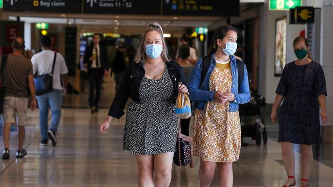 Arrivals at Melbourne Airport earlier this year. Picture: NCA NewsWire / Ian Currie