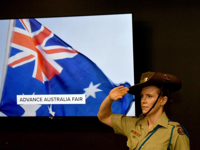 Fall of Singapore memorial service at the Townsville RSL. Picture: Evan Morgan