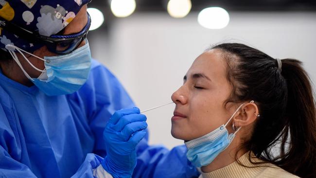 In a significant reversal of the trend earlier this year, more women are being infected than men. Picture: AFP