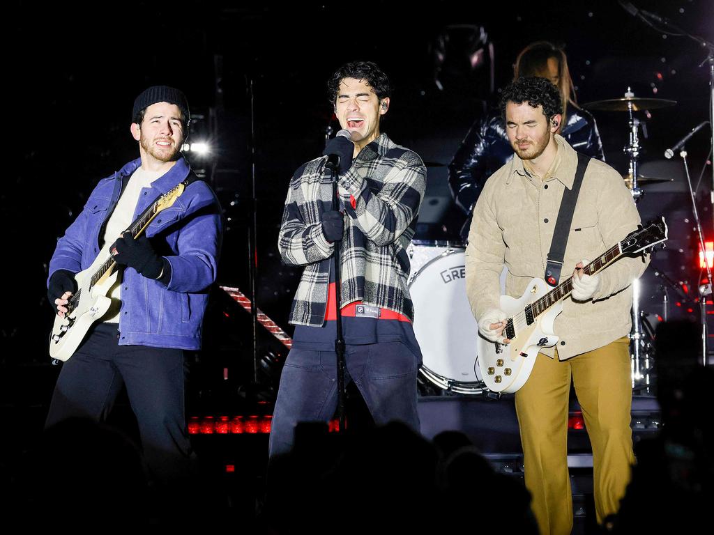 The Jonas Brothers are touring Australia for the first time ever. Picture: Bruce Bennett/Getty Images via AFP