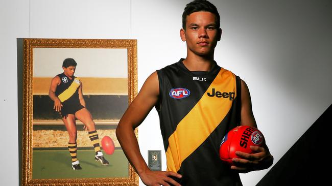 Daniel Rioli wears number 17, just as his great uncle Maurice did. Picture: Tim Carrafa