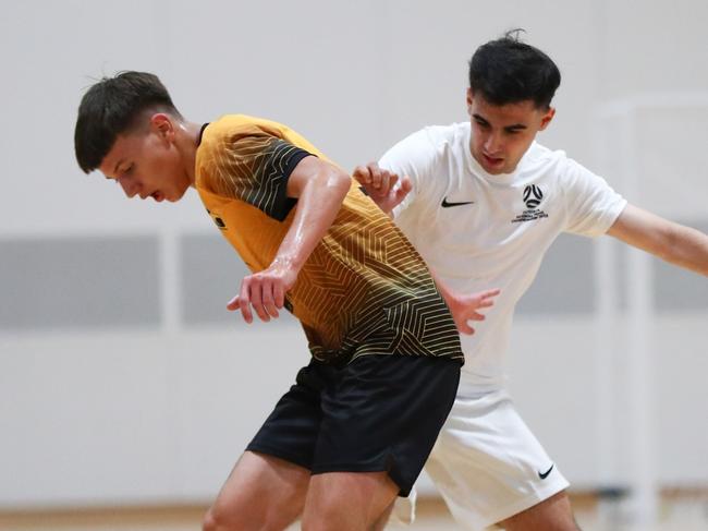 Football West's Charlie Garnham during the 2025 National Futsal Championships. Picture: Graeme Furlong