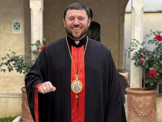 Australian-based cardinal Mykola Bychok in Rome as he prepares to attend the funeral of Pope Francis. Picture: Sophie Elsworth.