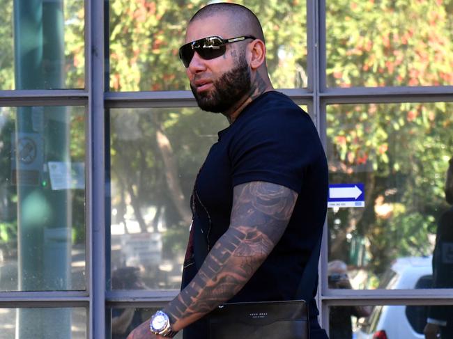 Nomads bikie figure Moudi Tajjour said he won’t respond to random women’s DMs on his Instagram page anymore. Picture: AAP/Mick Tsikas