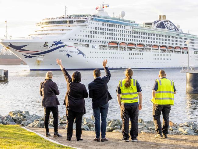 First cruise ship in two years arrives in Brisbane