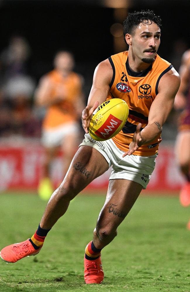 Izak Rankine and the Crows midfield impressed against the Lions. Picture: Getty Images