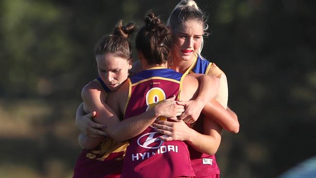 Brisbane beat Collingwood in a thriller, with coach Craig Starcevich happy with his team’s fighting spirit. Picture: Darren England