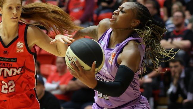 Pint-sized, but powerful, Tiff Mitchell is a force on the court. Picture: Getty Images