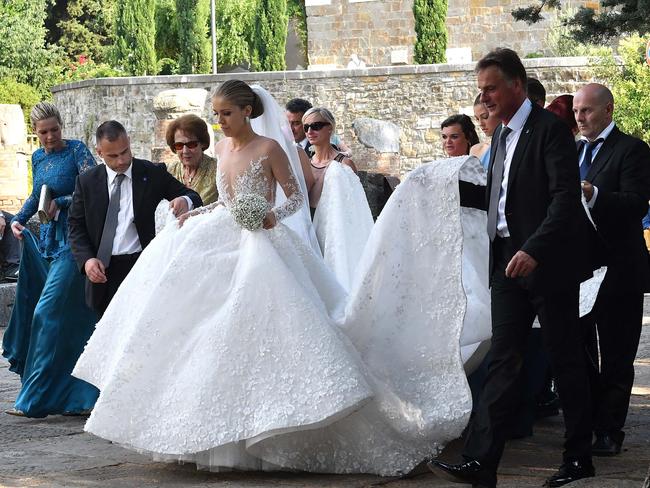 Victoria Swarovski wedding dress: Crystal heir marries in $1.3m gown, Photos