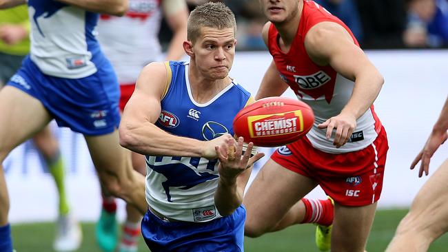 Jed Anderson struggled in his first season at North Melbourne. Picture: Sam Rosewarne