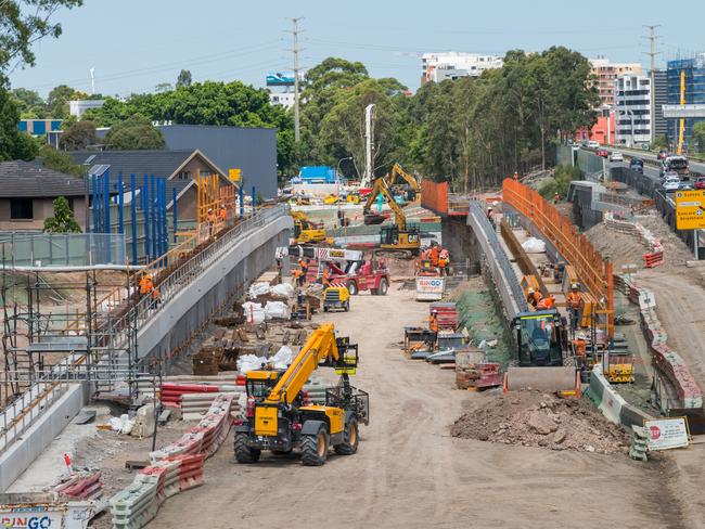 Work underway inside the Northcote tunnels at Haberfield — as teams launch one of the last roadheaders for the M4 East project.