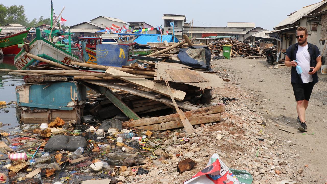 Mike Smith saw piles on plastic waste on his round-the-world trip.