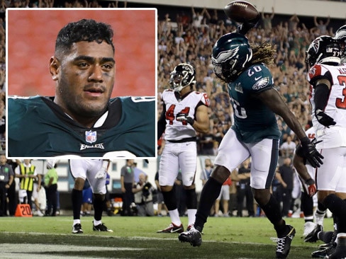 Jordan Mailata opens up on his first NFL game with the Super Bowl champion Philadelphia Eagles.