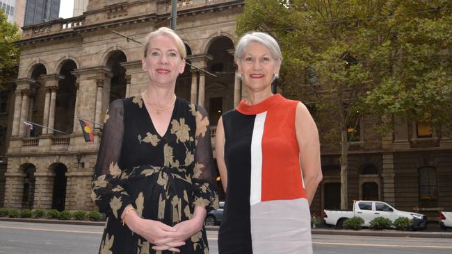 Adelaide City Council chief executive Clare Mockler and Lord Mayor, Sandy Verschoor. Picture: Supplied