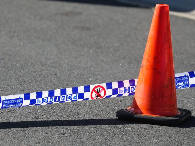 SYDNEY, AUSTRALIA - Newswire Photos - MAY 23 2023: A  general stock view of Police tape on a crime scene in Sydney NSW.  Picture : NCA Newswire / Gaye Gerard