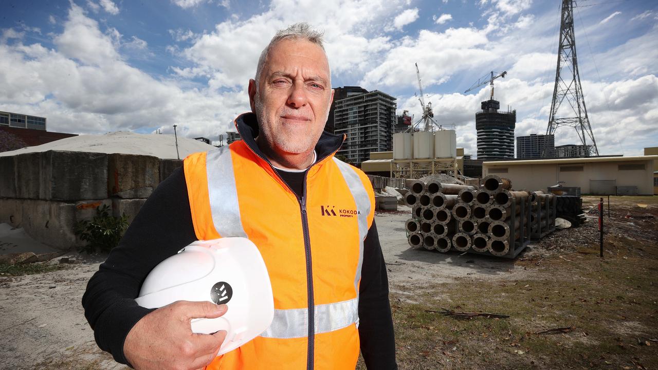 Kokoda Property founder Mark Stevens said he hopes the LNP’s election win in Queensland will free up potential subcontractors to construct Teneriffe Banks. Picture: Liam Kidston