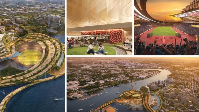 Images of a proposed Olympic precinct at Brisbane's Northshore.