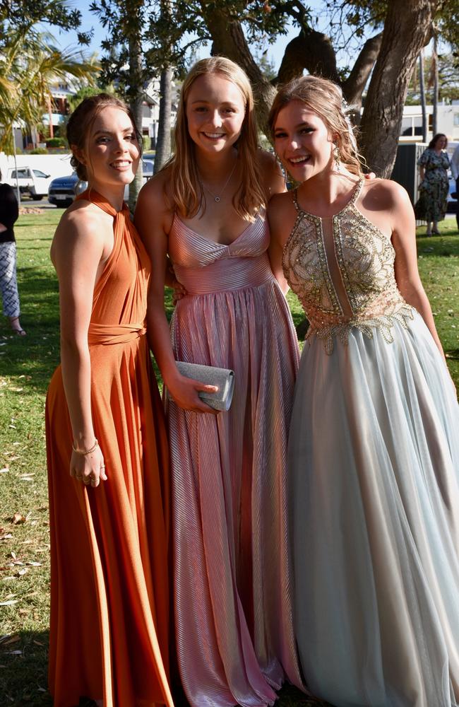 Suncoast Christian College students and parents gather at La Balsa Park for photos ahead of the formal at The Events Centre, Caloundra.